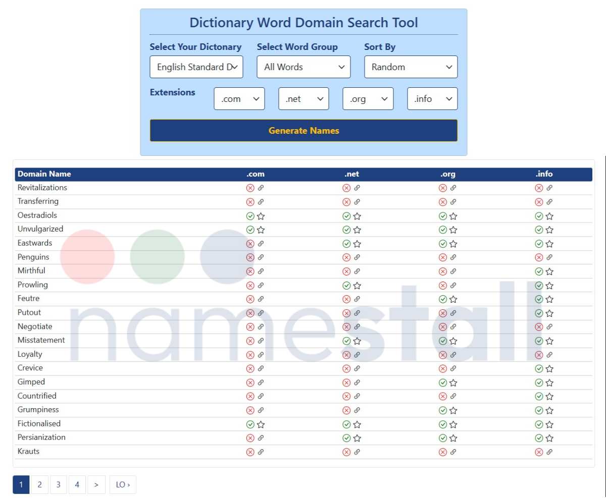 Dictionary Domains Dictionary Domains